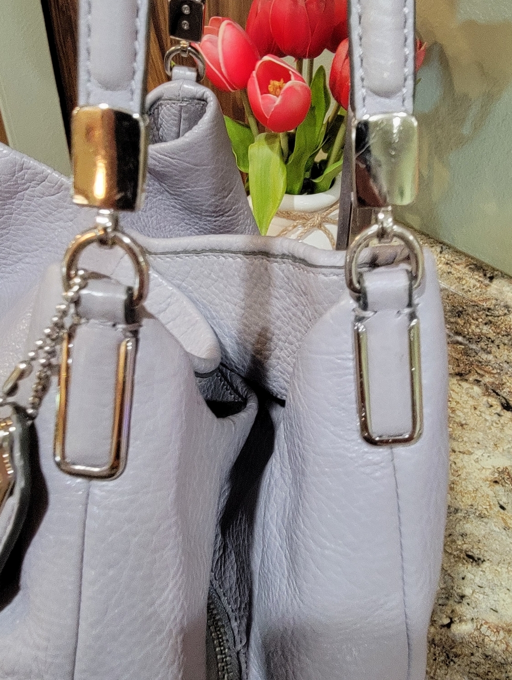 Coach Madison Phoebe Pebbled Leather Bag - Picture 5 of 12